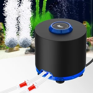 AQQA Aquarium Air Pump, Quiet Powerful Fish Tank Air Pump 3W/6W/10W with Stai... - Picture 1 of 6