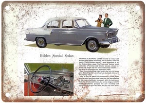 1958 Holden Vintage Auto Ad Retro Look Metal Sign AN3555 - Picture 1 of 2