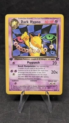 Dark Hypno - (26/82) - Pokemon - Team Rocket 1st Ed - Misprint - LP - Image 1 of 3
