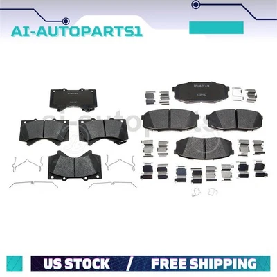 Комплект передних задних тормозных колодок для Toyota Sequoia 2008 2009 2010 2011 2012 -2019 годов выпуска - Изображение 1 из 4