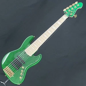 Used ATELIER Z M#285 Plus Custom (TP-Green/MH) 5.72kg Electric Bass Guitar - Picture 1 of 10