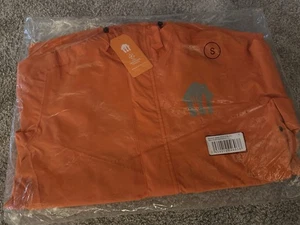 Just Eat Waterproof Delivery Jacket Summer SS/22 DTK UCL Small Orange - Picture 1 of 6