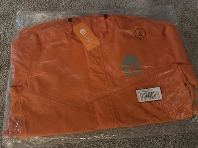 Just Eat Waterproof Delivery Jacket Summer SS/22 DTK UCL Small Orange - Image 1 of 4