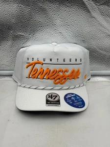 Tennessee Volunteers NCAA '47 Brand White Hitch Rope Adjustable Snapback Hat - Picture 1 of 5