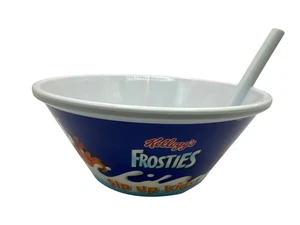 Cuenco de cereal con pajita Kellogg's Frosties Sip Up para niños 2012 D5,5" - Imagen 1 de 12