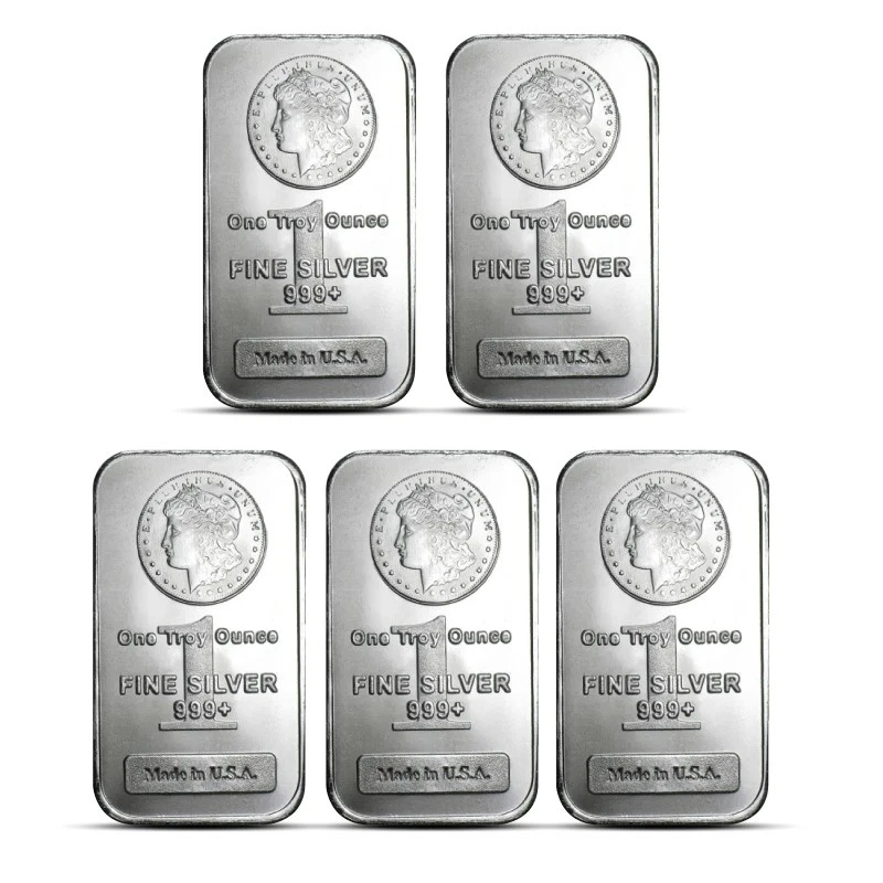 Highland Mint 1 oz Morgan Silver Bar - Lot of 5 - Image 1 of 3