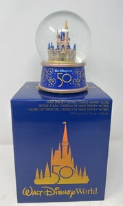 Cinderella Castle Music Box Snow Globe Walt Disney World 50th Anniversary LTD. - Picture 1 of 4