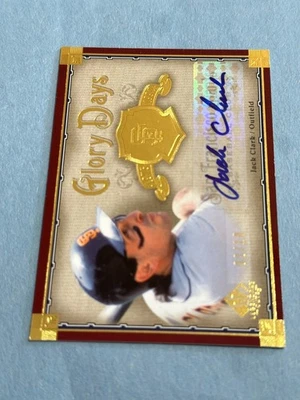 2005 SP Legendary Cuts - Glory Days Jack Clark #GD-JC Autograph /10 - Image 1 of 2