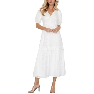 Maxi Vestido Balticborn Off White Jackie Ojales Talla XL - Imagen 1 de 12