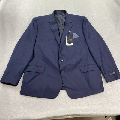 Chaqueta Blazer Lauren Ralph Lauren Para Hombres 50R Azul Marino Mezcla Lana Lattimore Foto 1 de 4