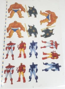 28x18" Action Hour Iron Man, Mole Man, The Thing Promo Comic Acetate Cell Sheet - Picture 1 of 6