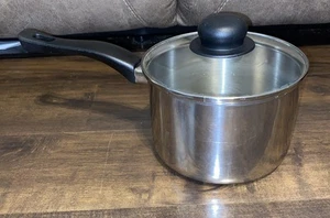 Revere Ware 3 Qt Sauce Pot Stainless Disc Bottom 97i Clinton IL USA - Picture 1 of 5