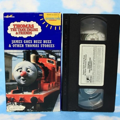 JAMES GOES BUZZ BUZZ - Thomas the Tank Engine and Friends VHS 1994 NTSC *MINT* - Image 1 of 4