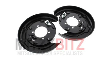 Pair Of Rear Brake Disc Dust Cover Backing Plates for PAJERO SHOGUN V88W MK4 3.2 - Image 1 of 4