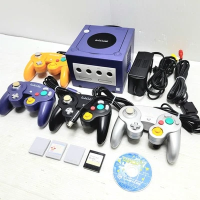 Nintendo GameCube Purple DOL-101JPN Console Set Japan NTSC-J - Image 1 of 4