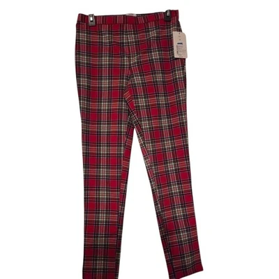 Crown & Ivy Red Plaid Pants Girl 16 - Изображение 1 из 4