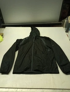 Mens Starter Jacket Size Medium 38 - 40 Light Black Gray Windbreaker Coat - Picture 1 of 5