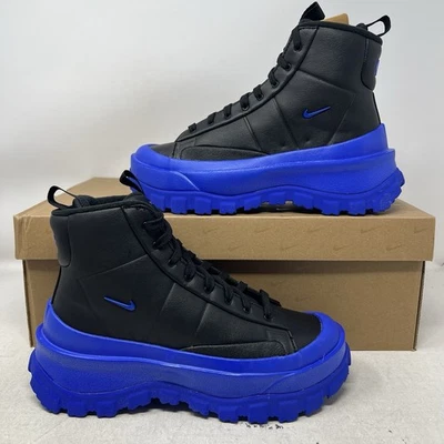 Nike Blazer Roam Mid Winter Boots Black Racer Blue Women's 8 & 7 FQ9065-001 - Image 1 of 4