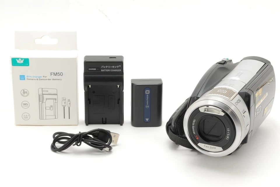 【Mint】SONY HDR-SR1 AVC Handycam Camcorder Video Camera Zeiss Lens From Japan - Image 1 of 4