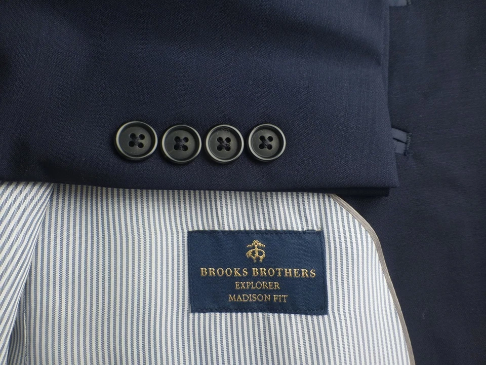 Brooks Brothers Suit 42S W37 Explorer Excellent Condition Madison Blue - Image 1 of 4