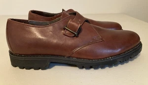 Vintage Men’s Dexter Monk Strap Loafers Brown Leather  9.5M Dress Shoes USA 🇺🇸 - Picture 1 of 14