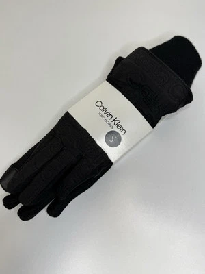 Guantes Calvin Klein Mujer Pequeños Negros Pantalla Táctil Nuevos Con Etiquetas Foto 1 de 4