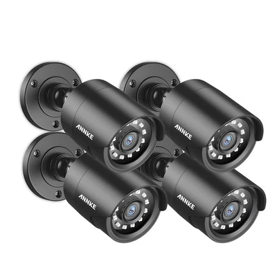 Paquete de 4 cámaras de seguridad para el hogar 1080P HD TVI exterior interior, 1920TVL, IP66 Waterp... Foto 1 de 4
