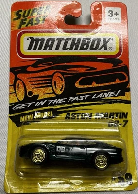1993 MATCHBOX SUPERFAST #59 GREEN ASTON MARTIN DB-7 NEW ON CARD - Image 1 of 4