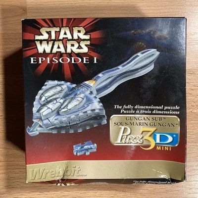 Star Wars Episodio 1 • Gungan Sub 3D Puzzle Mini (1999) • Rompecabezas de 66 piezas Foto 1 de 3