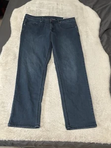 Jeans Buffalo David Bitton Axel slim elasticizzato blu denim taglia 38x30 pantaloni - Foto 1 di 7