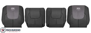 For 02-2003 Dodge Ram Laramie-Driver/Passenger Complete Leather Seat Covers Gray - Picture 1 of 16