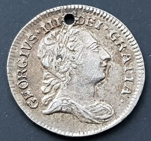 1781 George III One Penny Silver Coin - Picture 1 of 2