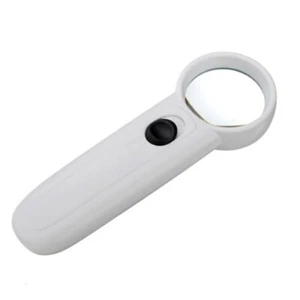 2 LEDs Illuminated 15X Map Reading Magnifying Glass Lens Magnifier Handheld - Picture 1 of 4