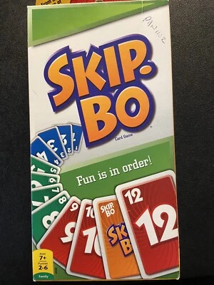MATTEL SKIP- BO CARD GAME  - 2 TO 6 PLAYERS GUARANTEED FAMILY FUN  - Image 1 of 3