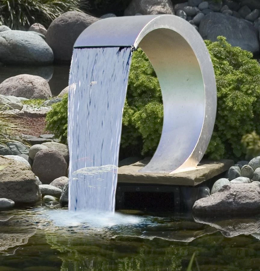 Ubbink Edelstahlwasserfall Mamba ohne LED mit Anschluss, NEUWARE - Bild 1 von 1