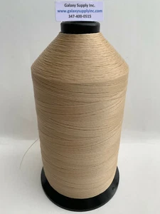 TEX-70 Bonded Nylon #69 Upholstery Thread , 16 oz- BEIGE  for 2 Spools,UPC116 - Picture 1 of 9