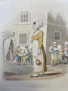 TORINO, costume popolare,1820 acquatinta .Piemonte - Imagen 1 de 7