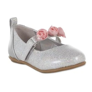 Toddler Girls' Disney Princess Mary Jane Shoe, Silver Sz: 6,7,8,9,10,11,12 - Picture 1 of 4