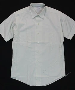 Genuine 1960s Vintage Short Sleeve Dress Shirt Harris' Men's Store 15 New NOS - Picture 1 of 24
