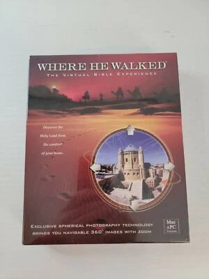 Where He Walked The Virtual Bible Experience (MAC/PC CD-ROM) Religious Holy Land - Image 1 of 4