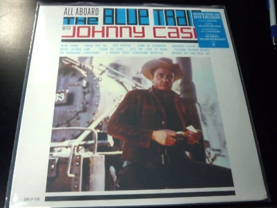 JOHNNY CASH all aboard blue train RSD 2016 SEALED BLUE VINYL LP Sun Records - Image 1 of 2