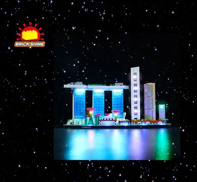 Brick Shine- GC Light Kit for Lego Architecture Singapore 21057 (New Design) - Image 1 of 4