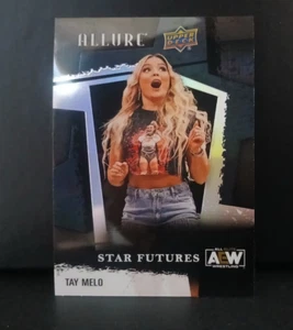 2022 Upper Deck Allure AEW Star Futures Black Rainbow Tay Melo #137 Rookie RC - Picture 1 of 2