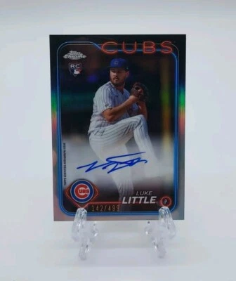 2024 Topps Chrome Luke Little Rookie Refractor Auto /499 - Image 1 of 4