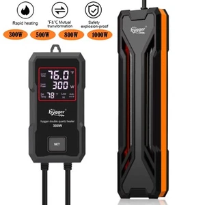 hygger Submersible Aquarium Heater 300/500/800W/1000W Adjustable Temp - Picture 1 of 14