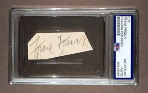 Frank Frisch Cut Autograph PSA Authentic Auto Rare - Picture 1 of 3