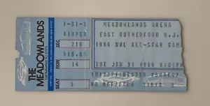 1984 NHL All-Star Game Ticket Stub Jan 31, 84 Meadowlands Arena NJ Gretzky Goal - Picture 1 of 5