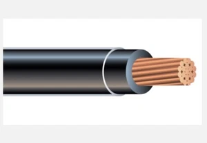 100' 2/0 AWG Copper THHN THWN-2 Building Wire Black 600V - Picture 1 of 4