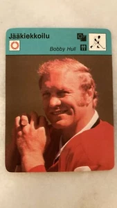 1977 Finnish Concert Hall / Sportscaster card 08-181 BOBBY HULL - Picture 1 of 2