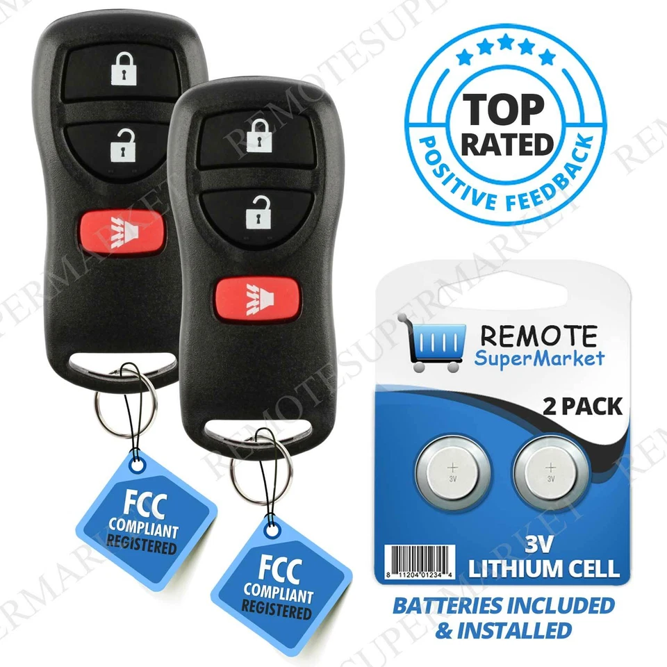 2 For 2004 2005 2006 2007 2008 2009 Nissan Pathfinder Titan Car Remote Key Fob Foto 1 de 1